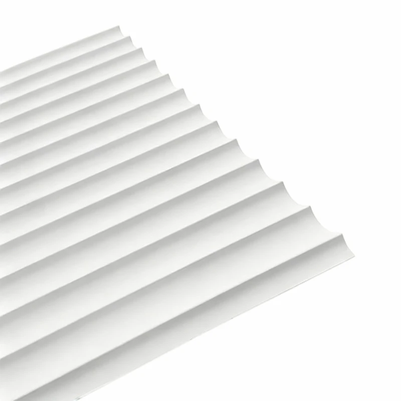 Tilspidset profilvægplade PVC-stoffinish